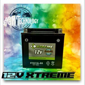 Xtreme 12V 12Ah AGM Technology Battery –High-Performance, Maintenance-Free Power